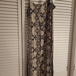 Snake print Express summer dress